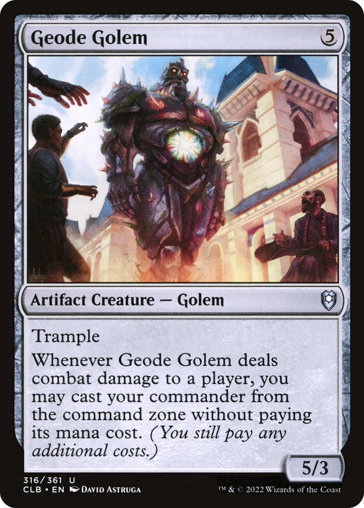 Geode Golem [Commander Legends: Battle for Baldur's Gate] | Lots Moore NSW