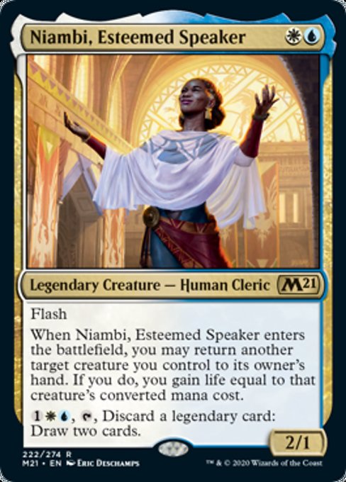 Niambi, Esteemed Speaker [Core Set 2021] | Lots Moore NSW