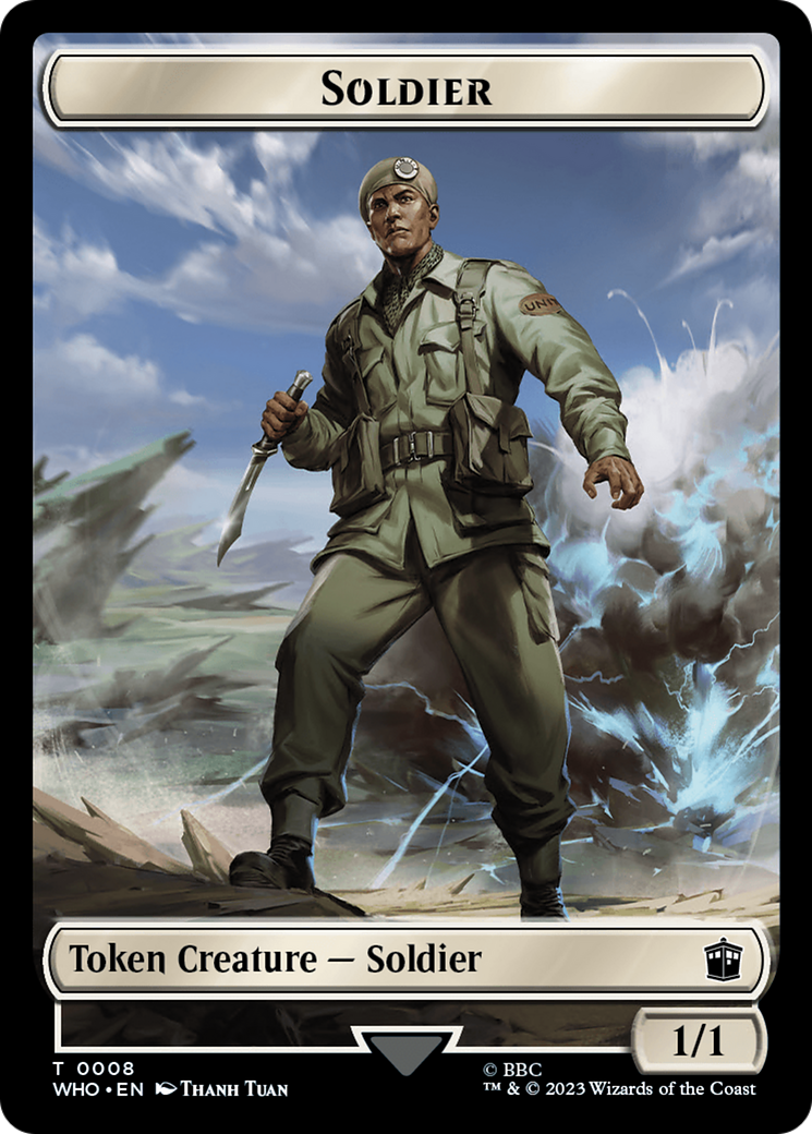 Soldier // Mutant Double-Sided Token [Doctor Who Tokens] | Lots Moore NSW