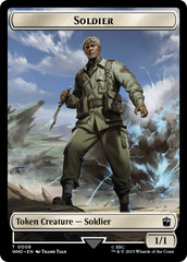 Soldier // Food (0026) Double-Sided Token [Doctor Who Tokens] | Lots Moore NSW