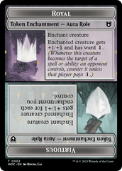 Copy // Royal Role / Virtuous Role Double-Sided Token [Wilds of Eldraine Commander Tokens] | Lots Moore NSW