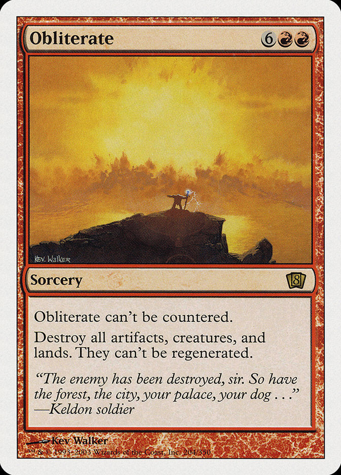 Obliterate (Oversized) [Eighth Edition] | Lots Moore NSW