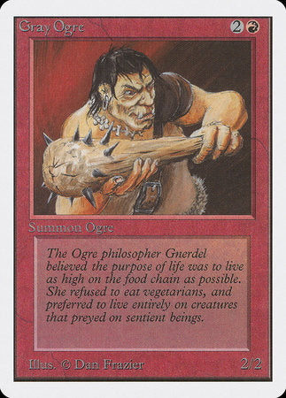 Gray Ogre [Unlimited Edition] | Lots Moore NSW