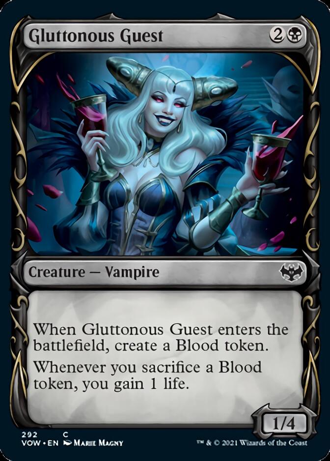 Gluttonous Guest (Showcase Fang Frame) [Innistrad: Crimson Vow] | Lots Moore NSW