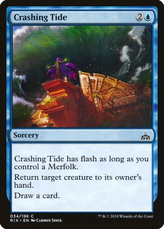 Crashing Tide [Rivals of Ixalan] | Lots Moore NSW