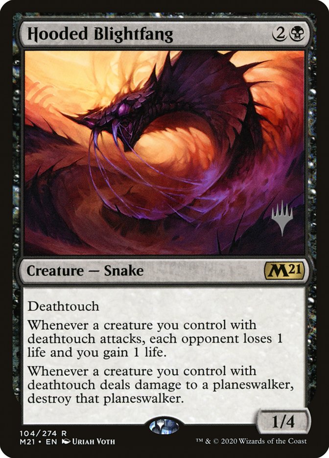 Hooded Blightfang (Promo Pack) [Core Set 2021 Promos] | Lots Moore NSW