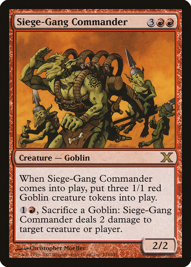 Siege-Gang Commander [Tenth Edition] | Lots Moore NSW