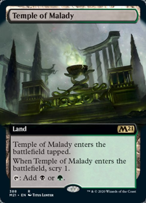 Temple of Malady (Extended Art) [Core Set 2021] | Lots Moore NSW