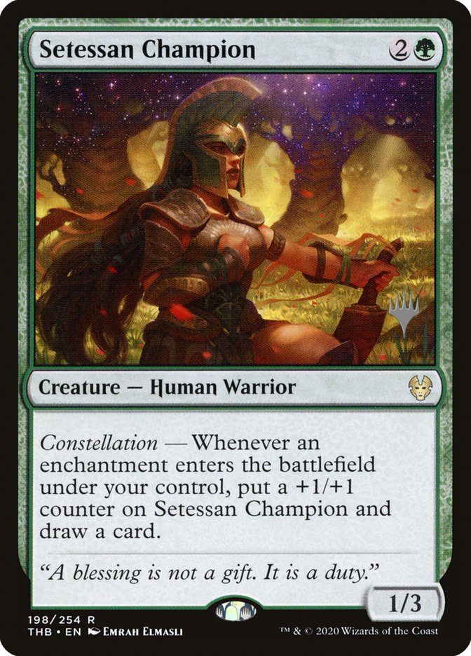 Setessan Champion (Promo Pack) [Theros Beyond Death Promos] | Lots Moore NSW