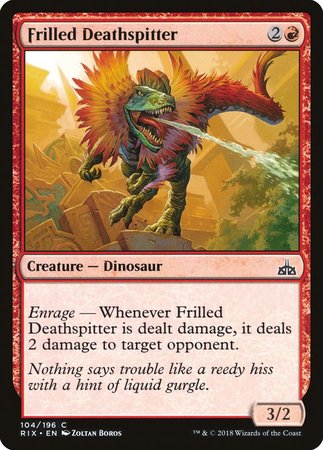 Frilled Deathspitter [Rivals of Ixalan] | Lots Moore NSW
