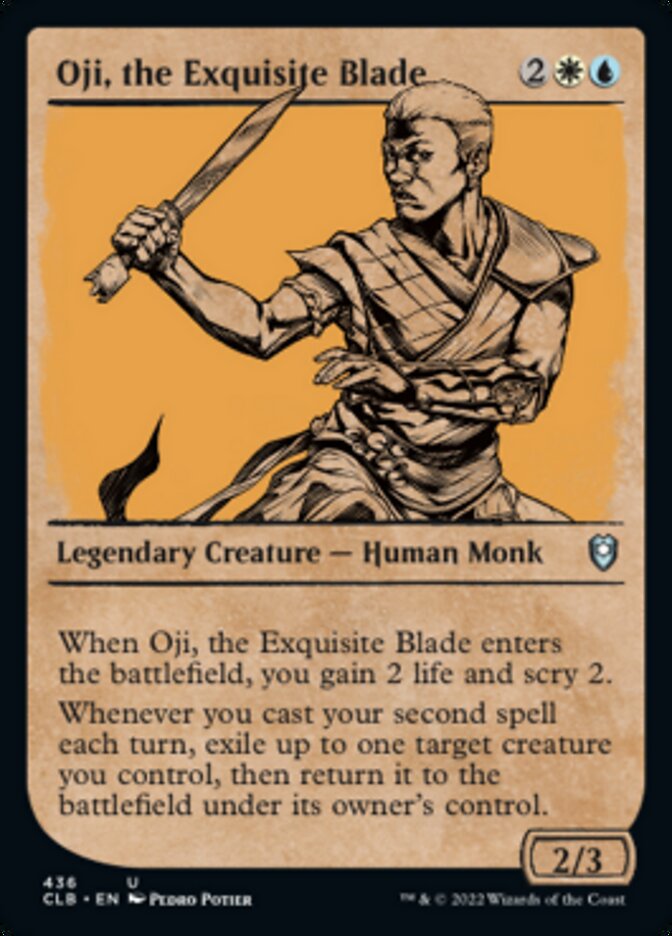 Oji, the Exquisite Blade (Showcase) [Commander Legends: Battle for Baldur's Gate] | Lots Moore NSW