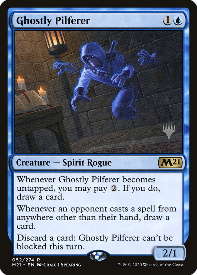 Ghostly Pilferer (Promo Pack) [Core Set 2021 Promos] | Lots Moore NSW