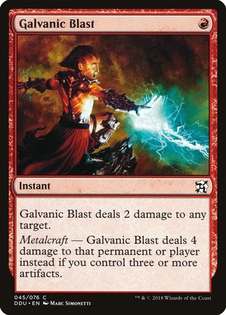 Galvanic Blast [Duel Decks: Elves vs. Inventors] | Lots Moore NSW