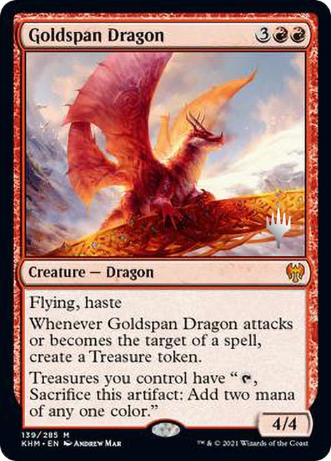 Goldspan Dragon [Kaldheim Promo Pack] | Lots Moore NSW