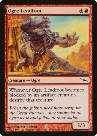 Ogre Leadfoot [Mirrodin] | Lots Moore NSW