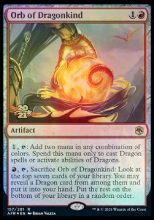 Orb of Dragonkind [Dungeons & Dragons: Adventures in the Forgotten Realms Prerelease Promos] | Lots Moore NSW