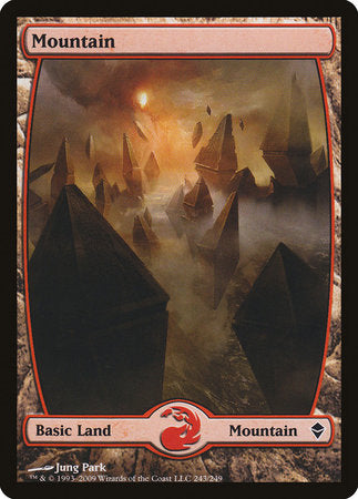 Mountain (243) - Full Art [Zendikar] | Lots Moore NSW