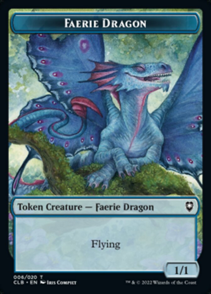 Faerie Dragon Token [Commander Legends: Battle for Baldur's Gate Tokens] | Lots Moore NSW