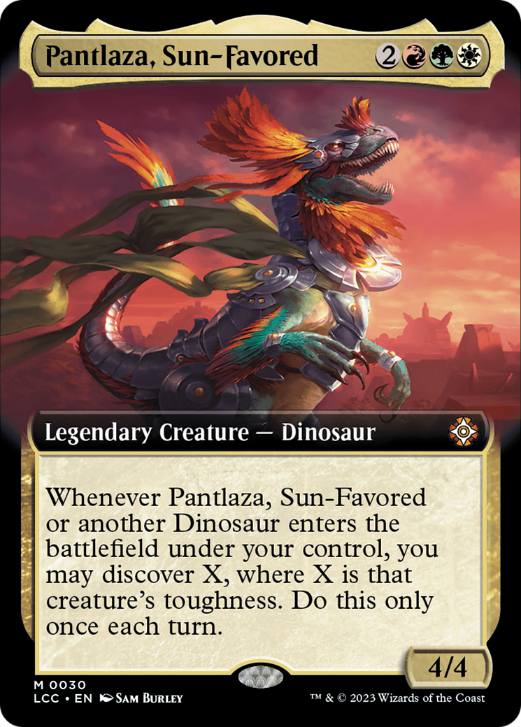 Pantlaza, Sun-Favored (Extended Art) [The Lost Caverns of Ixalan Commander] | Lots Moore NSW