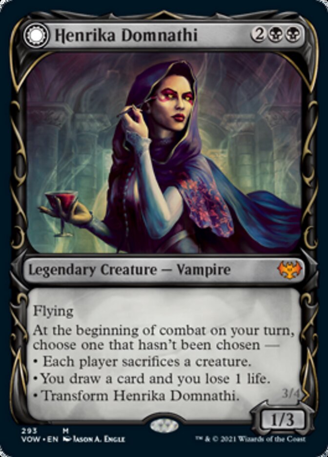 Henrika Domnathi // Henrika, Infernal Seer (Showcase Fang Frame) [Innistrad: Crimson Vow] | Lots Moore NSW