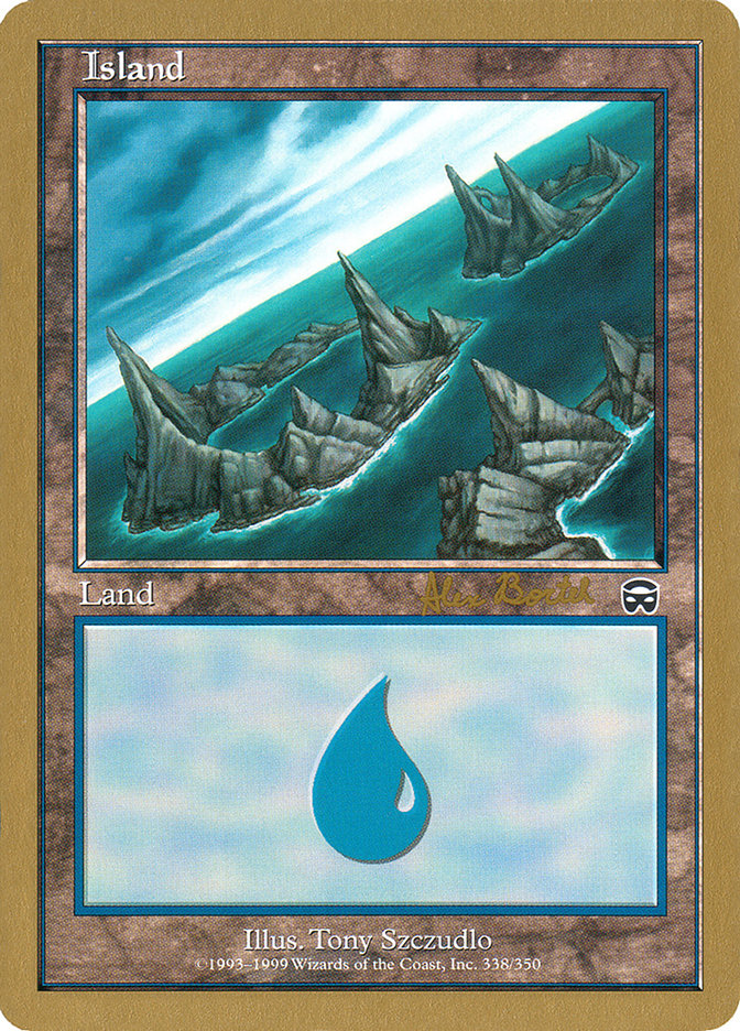 Island (ab338a) (Alex Borteh) [World Championship Decks 2001] | Lots Moore NSW