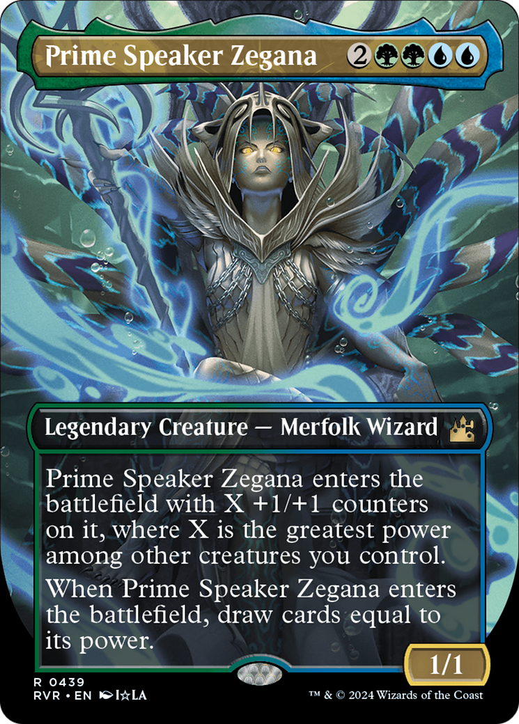 Prime Speaker Zegana (Anime Borderless) [Ravnica Remastered] | Lots Moore NSW