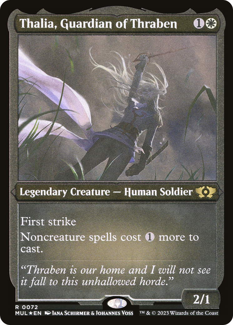 Thalia, Guardian of Thraben (Foil Etched) [Multiverse Legends] | Lots Moore NSW