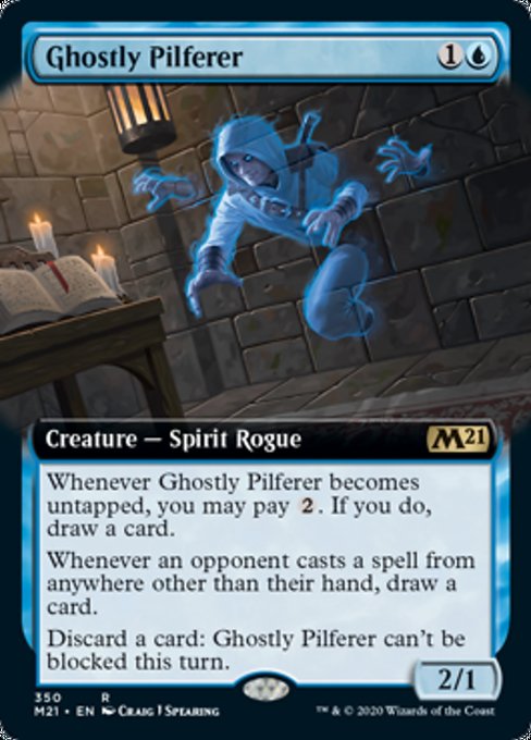 Ghostly Pilferer (Extended Art) [Core Set 2021] | Lots Moore NSW