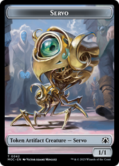Feather // Servo Double-Sided Token [March of the Machine Commander Tokens] | Lots Moore NSW