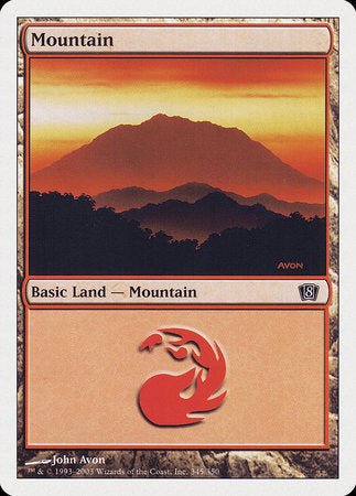 Mountain (345) [Eighth Edition] | Lots Moore NSW