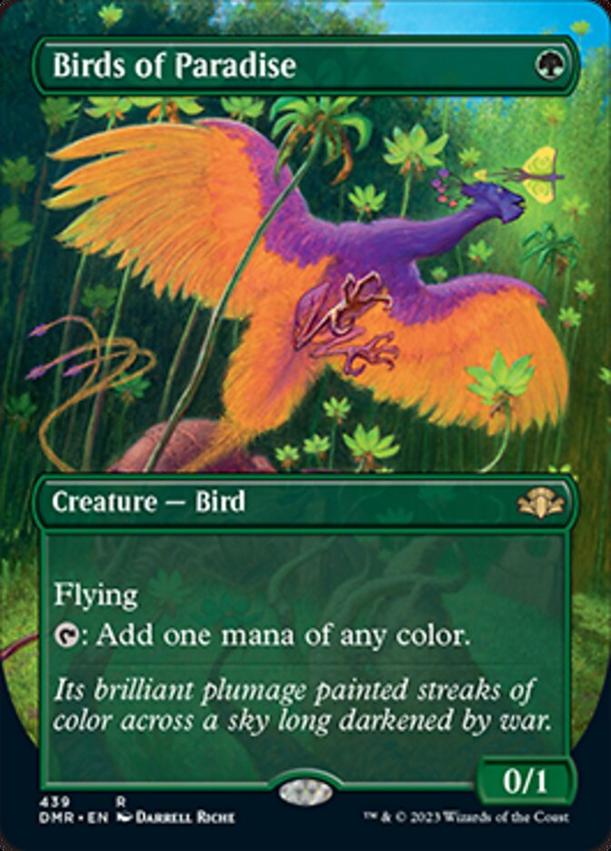 Birds of Paradise (Borderless Alternate Art) [Dominaria Remastered] | Lots Moore NSW