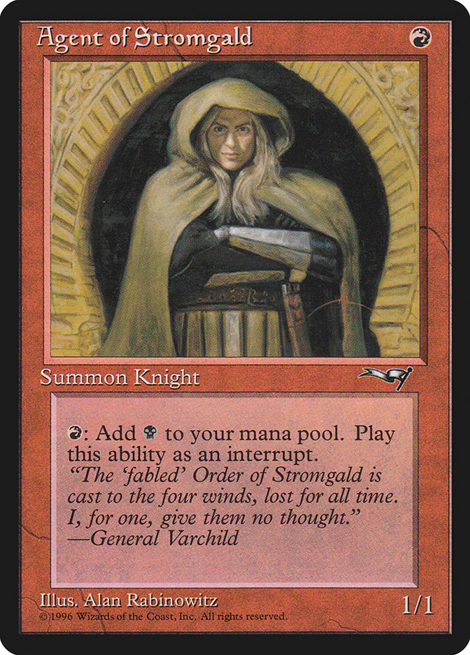 Agent of Stromgald (Arms Crossed) [Alliances] | Lots Moore NSW