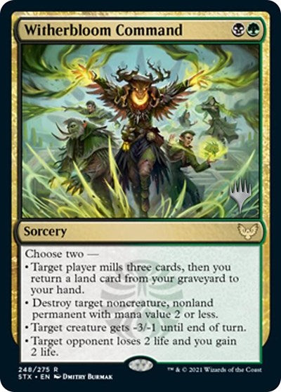 Witherbloom Command (Promo Pack) [Strixhaven: School of Mages Promos] | Lots Moore NSW