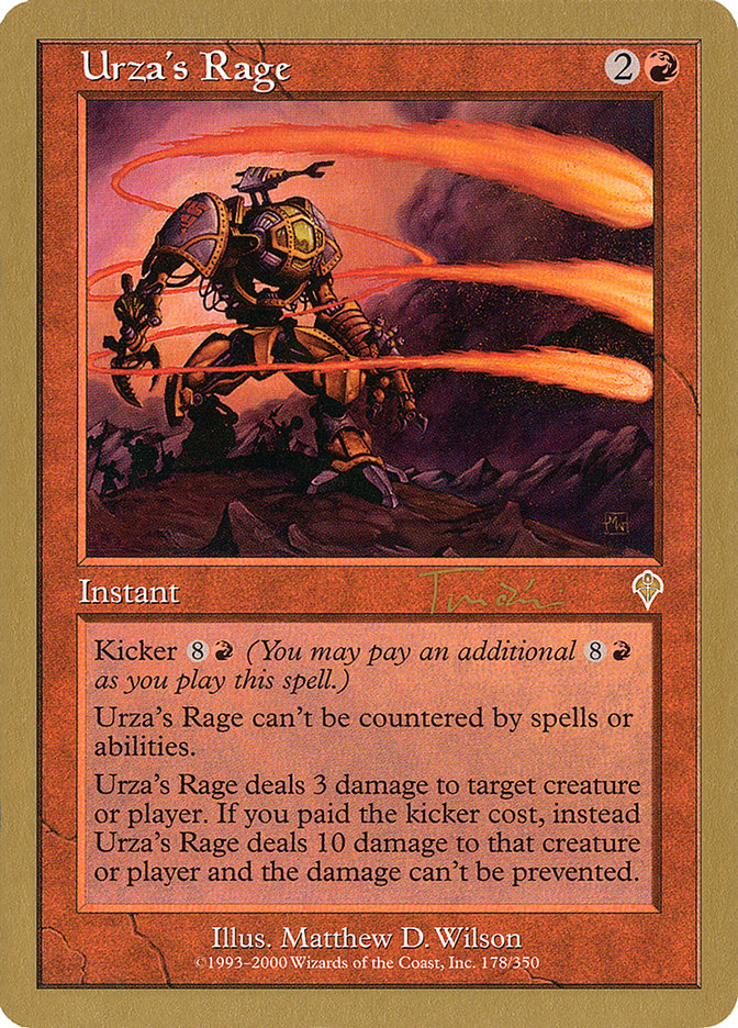 Urza's Rage (Jan Tomcani) [World Championship Decks 2001] | Lots Moore NSW