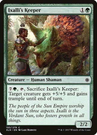 Ixalli's Keeper [Ixalan] | Lots Moore NSW
