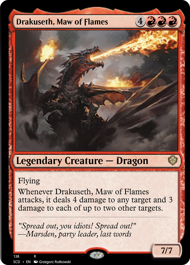 Drakuseth, Maw of Flames [Starter Commander Decks] | Lots Moore NSW