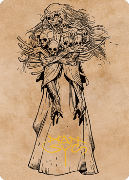 Myrkul, Lord of Bones Art Card (73) (Gold-Stamped Signature) [Commander Legends: Battle for Baldur's Gate Art Series] | Lots Moore NSW