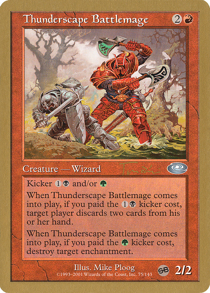 Thunderscape Battlemage (Jan Tomcani) [World Championship Decks 2001] | Lots Moore NSW