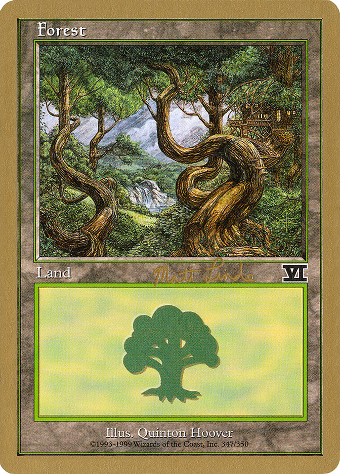 Forest (ml347b) (Matt Linde) [World Championship Decks 1999] | Lots Moore NSW