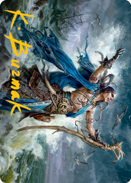 Lier, Disciple of the Drowned Art Card (Gold-Stamped Signature) [Innistrad: Midnight Hunt Art Series] | Lots Moore NSW