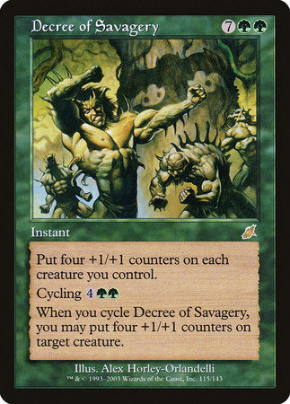 Decree of Savagery [Scourge] | Lots Moore NSW