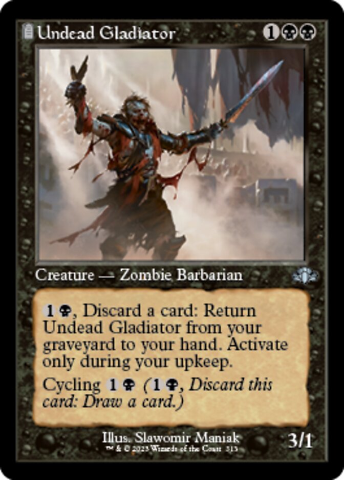 Undead Gladiator (Retro) [Dominaria Remastered] | Lots Moore NSW
