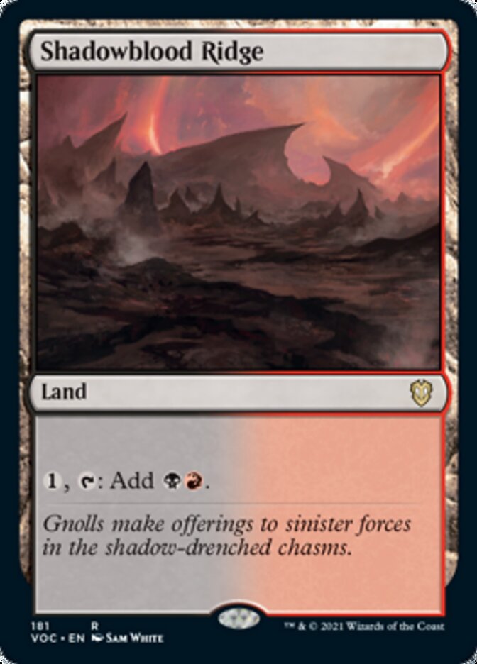 Shadowblood Ridge [Innistrad: Crimson Vow Commander] | Lots Moore NSW