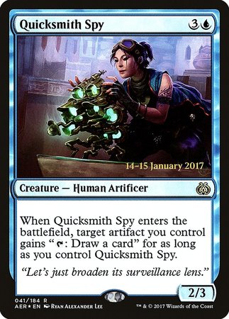 Quicksmith Spy [Aether Revolt Promos] | Lots Moore NSW