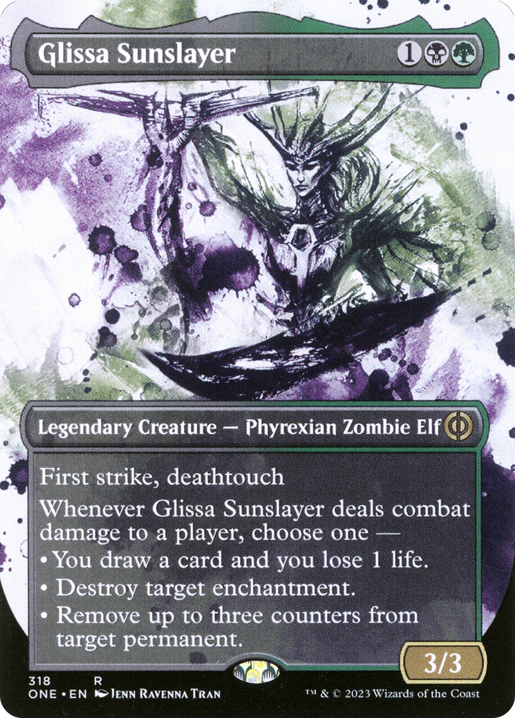 Glissa Sunslayer (Borderless Ichor) [Phyrexia: All Will Be One] | Lots Moore NSW