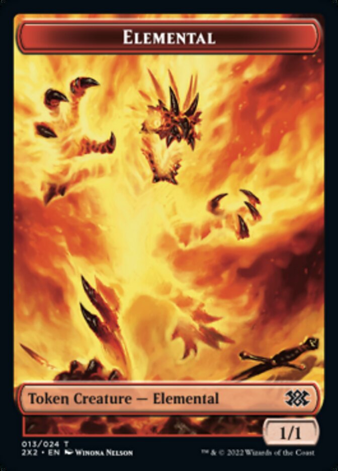 Elemental // Angel Double-sided Token [Double Masters 2022 Tokens] | Lots Moore NSW