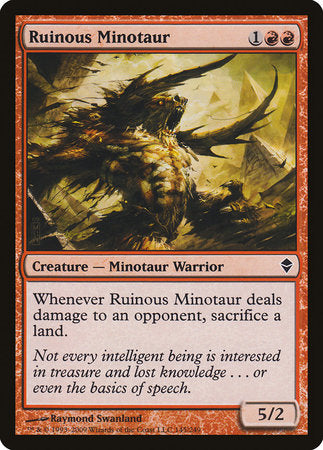 Ruinous Minotaur [Zendikar] | Lots Moore NSW