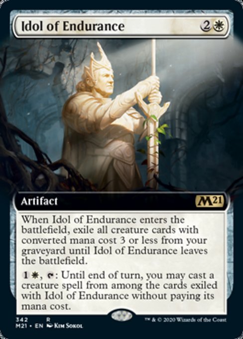 Idol of Endurance (Extended Art) [Core Set 2021] | Lots Moore NSW
