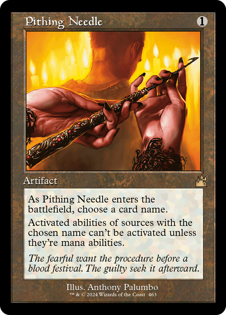 Pithing Needle (Retro Frame) [Ravnica Remastered] | Lots Moore NSW