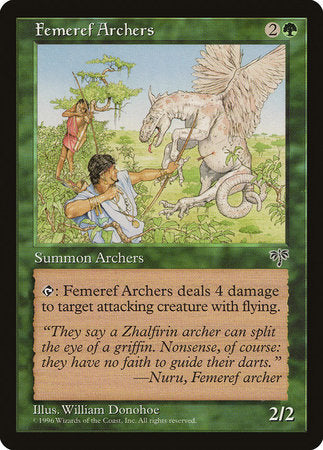 Femeref Archers [Mirage] | Lots Moore NSW